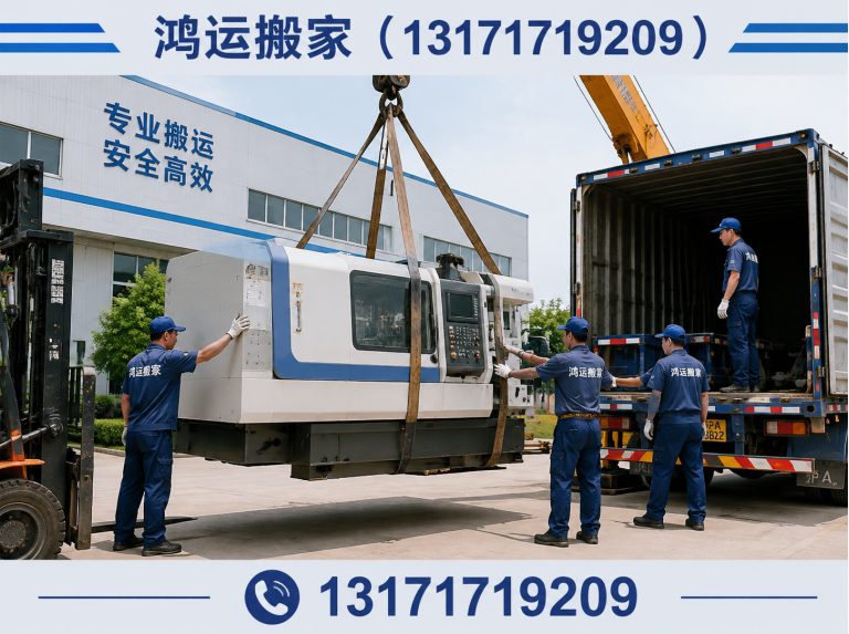 安平县机器设备搬运展示图